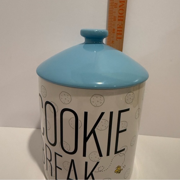 Zak! Peanuts Snoopy Woodstock Large Ceramic Cookie Break Cookie Jar READ - Picture 3 of 8
